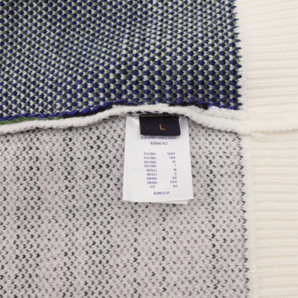 430 Louis Vuitton Face Jacquard Round Neck Sweater Autumn/Winter Portrait Theme Show Series Sweater, Classic OS Cutting Design - Image 10