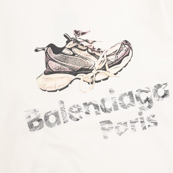 Balenciaga Balenciaga Shoe Printed Round Neck Hoodie - Image 10