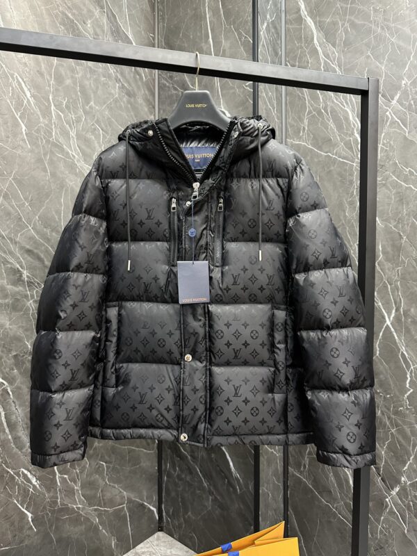 Premium down jacket Louis Vuitton LV MONOGRAM full printed jacquard hooded down jacket - Image 5