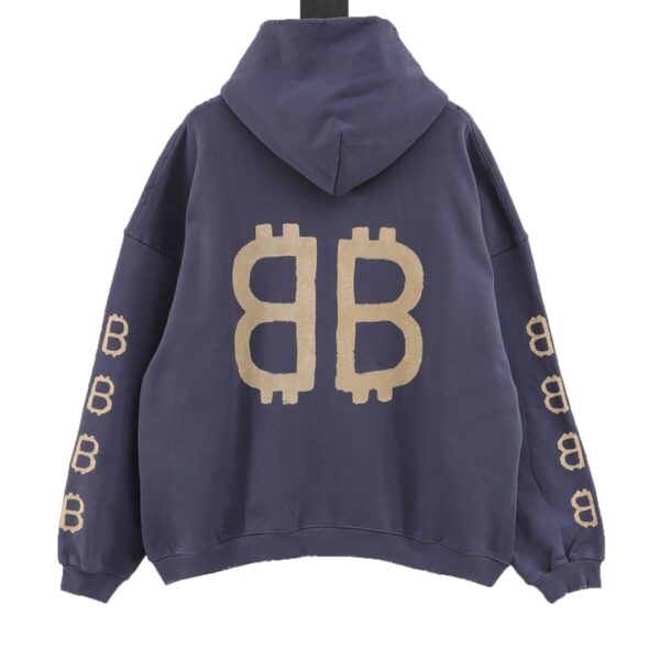 Balenciaga Balenciaga Double B Bitcoin Hoodie - Image 2