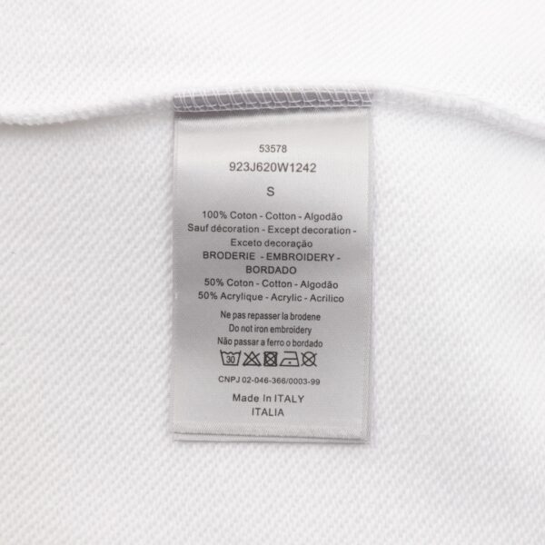 Dior/Dior 24Fw painted splashed ink letter printed round neck hoodie - Image 8
