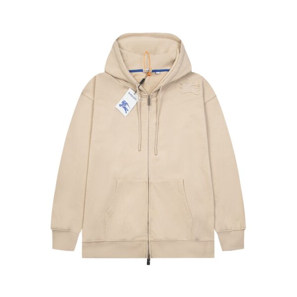 BBR Burberry Warhorse 3D Embroidered Zipper Hoodie
