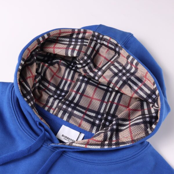 BURBERRY/Burberry BBR BT Embroidered Grid Lined Hoodie - Image 5
