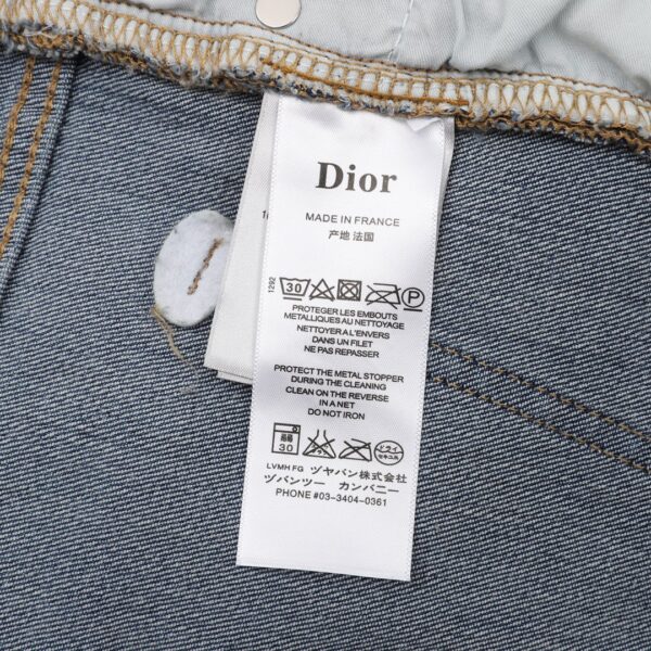 DIOR back painted embroidered logo jeans - Image 9